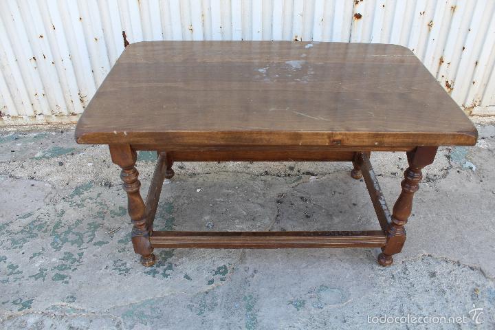 Antig&uuml;edades: mesa en madera de nogal - Foto 1