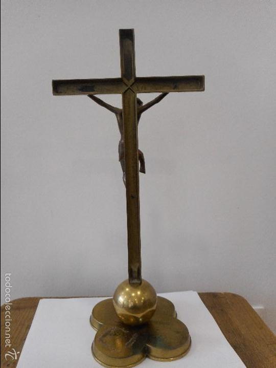 Antig&uuml;edades: Crucifijo de bronce - Foto 5