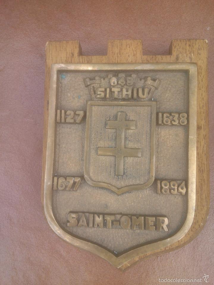 Antig&uuml;edades: ESCUDO  VILLA DE SAINT OMER - Foto 1