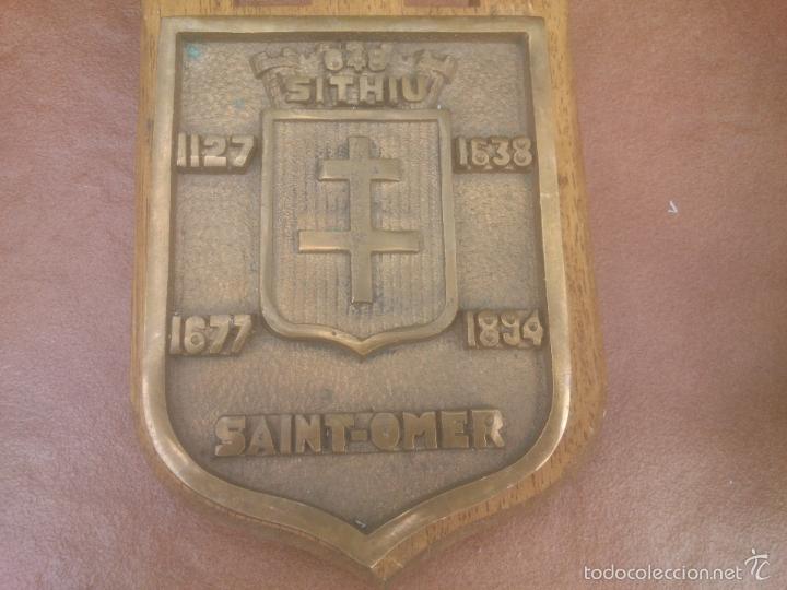 Antig&uuml;edades: ESCUDO  VILLA DE SAINT OMER - Foto 2