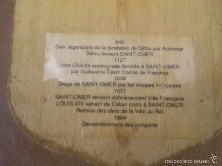 Antig&uuml;edades: ESCUDO  VILLA DE SAINT OMER - Foto 3