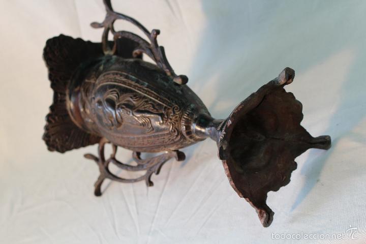 Antig&uuml;edades: jarron en bronce - Foto 3