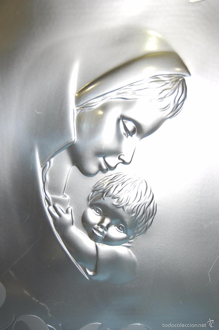 Antig&uuml;edades: PLAF&Oacute;N VIRGEN CON NI&Ntilde;O EN PLATA - Foto 2