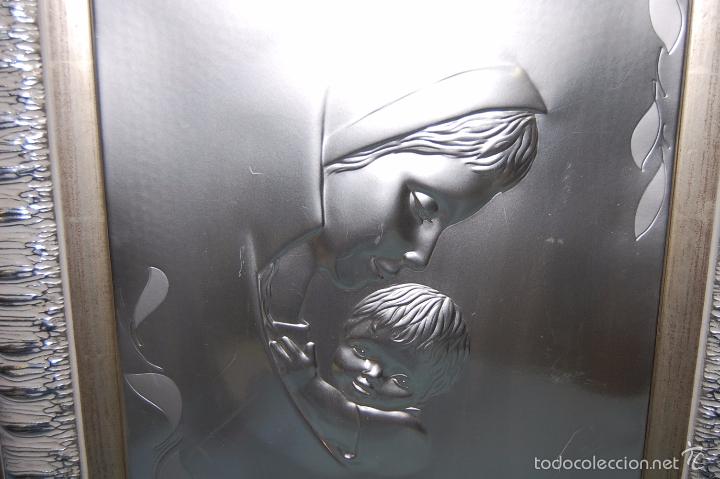 Antig&uuml;edades: PLAF&Oacute;N VIRGEN CON NI&Ntilde;O EN PLATA - Foto 5