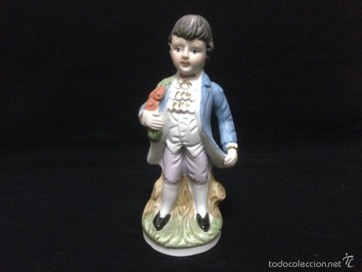Antig&uuml;edades: NI&Ntilde;O EN PORCELANA DE BISCUIT - Foto 4
