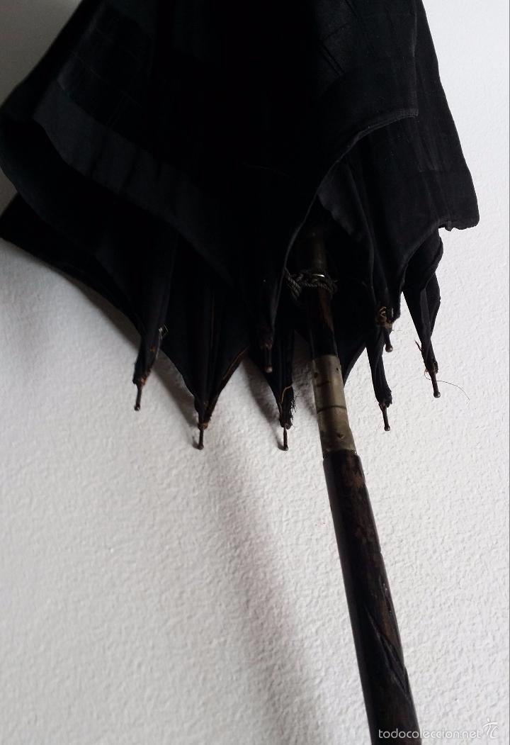 Antig&uuml;edades: Antiguo paraguas negro - Foto 3