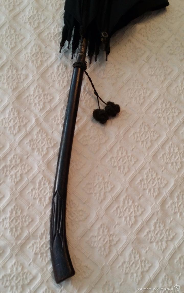 Antig&uuml;edades: Antiguo paraguas negro - Foto 4