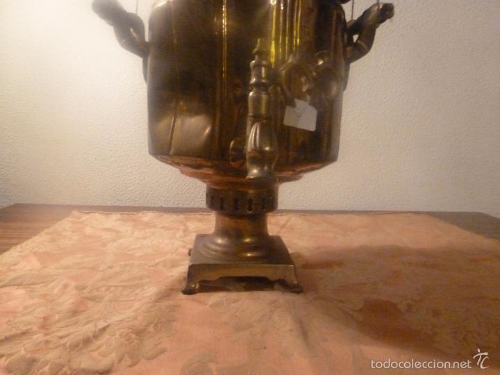 Antig&uuml;edades: SAMOVAR DE LATON TETERA - Foto 6