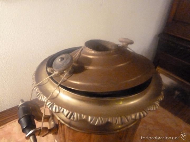 Antig&uuml;edades: SAMOVAR DE LATON TETERA - Foto 8