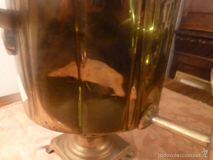 Antig&uuml;edades: SAMOVAR DE LATON TETERA - Foto 9