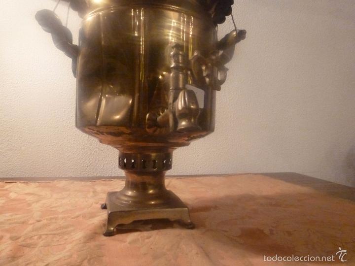 Antig&uuml;edades: SAMOVAR DE LATON TETERA - Foto 11