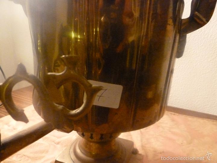 Antig&uuml;edades: SAMOVAR DE LATON TETERA - Foto 13