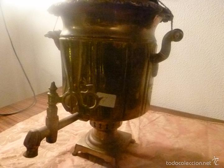 Antig&uuml;edades: SAMOVAR DE LATON TETERA - Foto 14