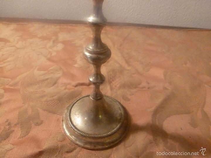 Antig&uuml;edades: candelero de metal - Foto 3