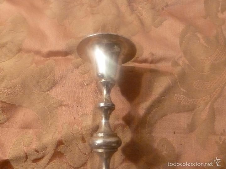 Antig&uuml;edades: candelero de metal - Foto 5