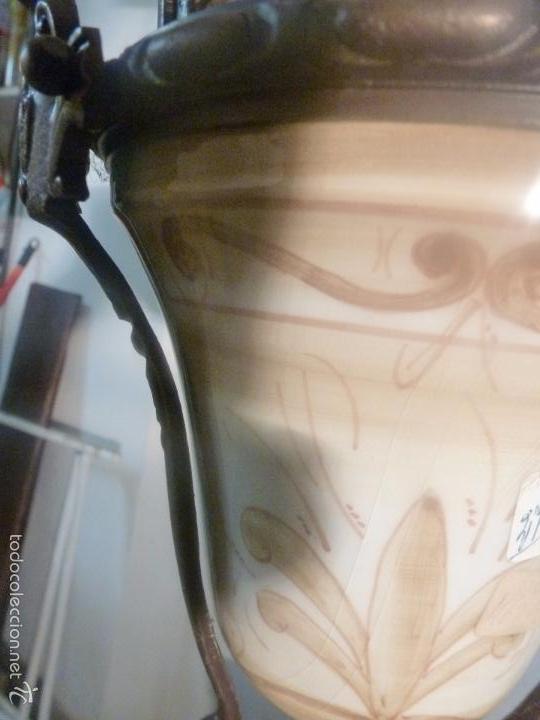 Antig&uuml;edades: lampara de bronce y tulipas - Foto 15