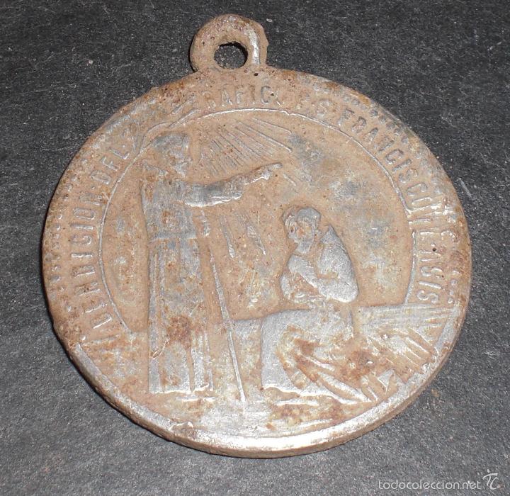 Antig&uuml;edades: Medalla Bendici&oacute;n de san Francisco de asis - Foto 1