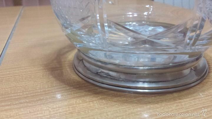 Antig&uuml;edades: preciosa jarra labrada con pie de plata. - Foto 4