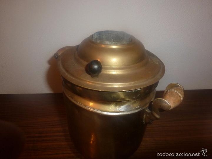 Antig&uuml;edades: SAMOVAR DE LATON TETERA - Foto 5