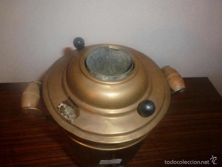 Antig&uuml;edades: SAMOVAR DE LATON TETERA - Foto 8