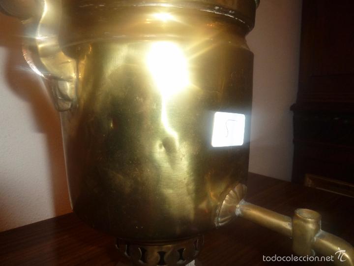 Antig&uuml;edades: SAMOVAR DE LATON TETERA - Foto 10