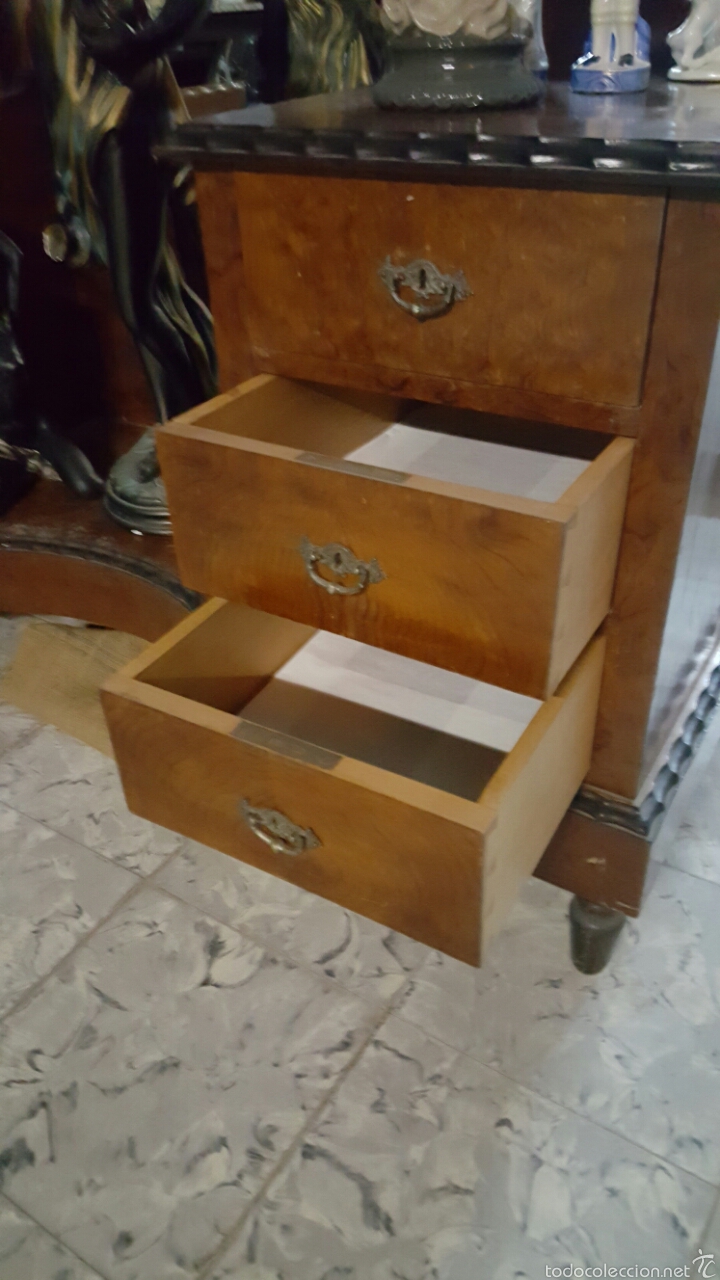 Antig&uuml;edades: antiguo mueble con espejo para dormitorio - Foto 4