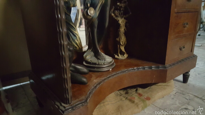 Antig&uuml;edades: antiguo mueble con espejo para dormitorio - Foto 5