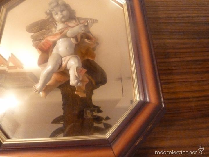 Antig&uuml;edades: Angel enmarcado con espejo - Foto 2