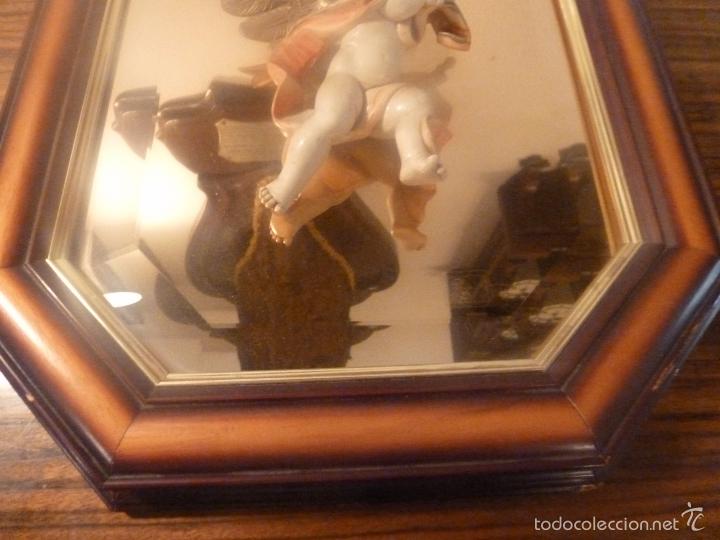 Antig&uuml;edades: Angel enmarcado con espejo - Foto 5