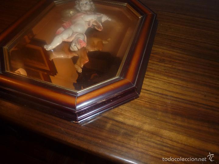 Antig&uuml;edades: Angel enmarcado con espejo - Foto 8