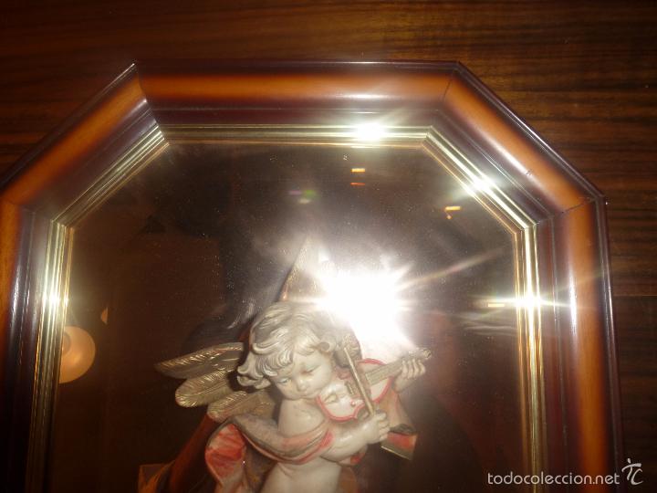 Antig&uuml;edades: Angel enmarcado con espejo - Foto 9