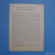 Antigüedades: DOCUMENTO OBISPO LEOPOLDO EIJO Y GARAY (NAVALCARNERO, 1937) TIPOGRAFÍA CUESTA ¡EJEMPLAR HISTÓRICO!