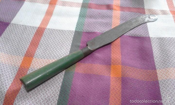 Antig&uuml;edades: cuchillo antiguo de cortar pan - Foto 1