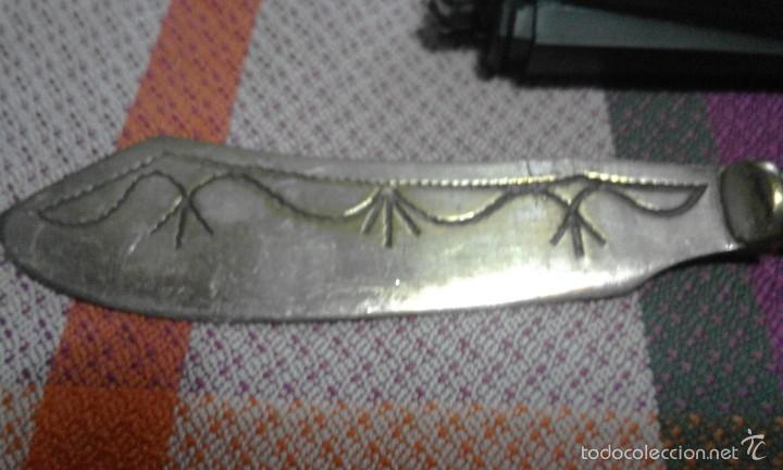 Antig&uuml;edades: cuchillo con la hoja grabada - Foto 2