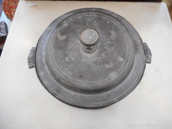 Antig&uuml;edades: Ensaladera de metal - Foto 2