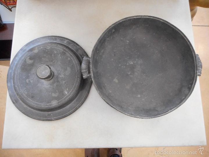 Antig&uuml;edades: Ensaladera de metal - Foto 3