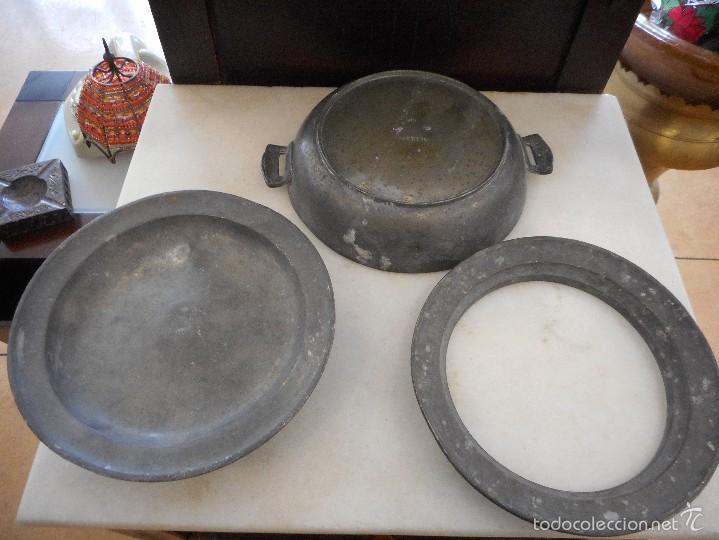 Antig&uuml;edades: Ensaladera de metal - Foto 5