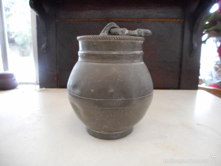 Antig&uuml;edades: Tarro  de metal - Foto 2