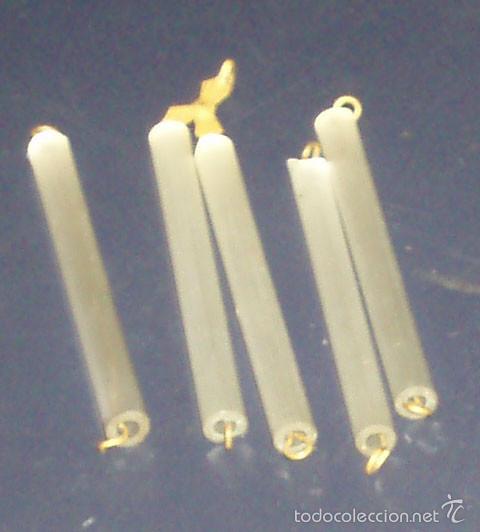 Antig&uuml;edades: cinco lagrimas de cristal miden 6 cms - Foto 1