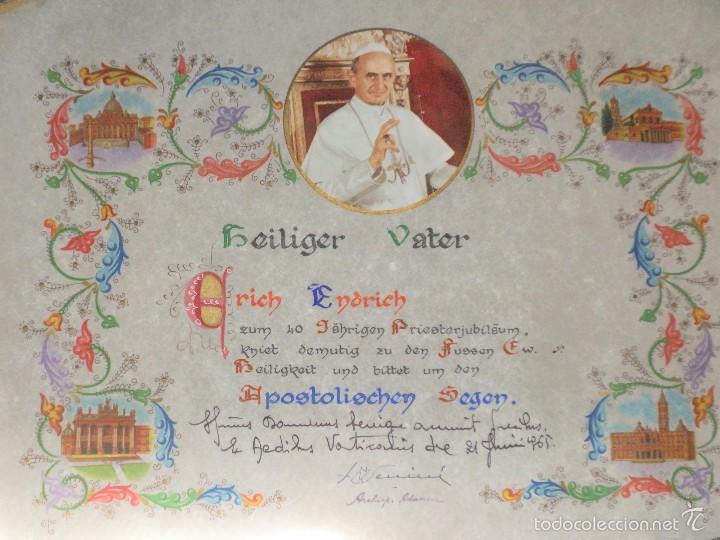Antig&uuml;edades: Bendici&oacute;n apost&oacute;lica Pablo VI - Foto 1