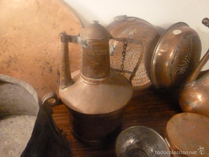 Antig&uuml;edades: conjunto de doce piezas de cobre - Foto 5