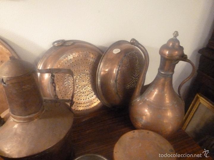 Antig&uuml;edades: conjunto de doce piezas de cobre - Foto 6
