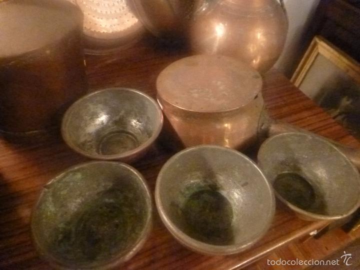 Antig&uuml;edades: conjunto de doce piezas de cobre - Foto 7