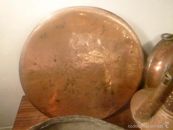 Antig&uuml;edades: conjunto de doce piezas de cobre - Foto 9