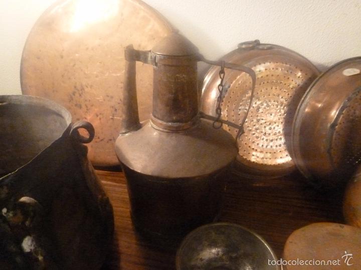 Antig&uuml;edades: conjunto de doce piezas de cobre - Foto 12