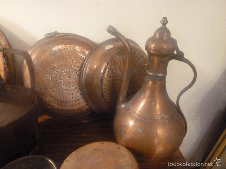 Antig&uuml;edades: conjunto de doce piezas de cobre - Foto 13