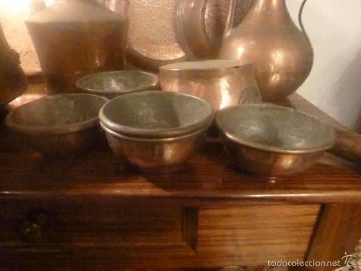 Antig&uuml;edades: conjunto de doce piezas de cobre - Foto 15