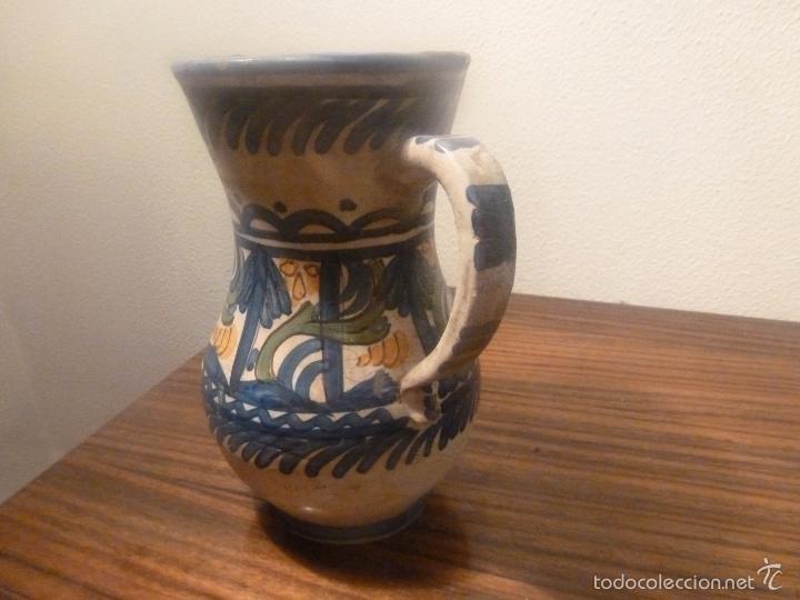 Antig&uuml;edades: jarra de ceramica de manises - Foto 2