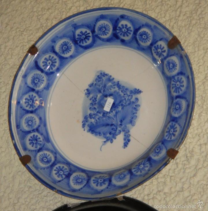 Antig&uuml;edades: Antiguo Plato de Manises. S.XIX. - Foto 1