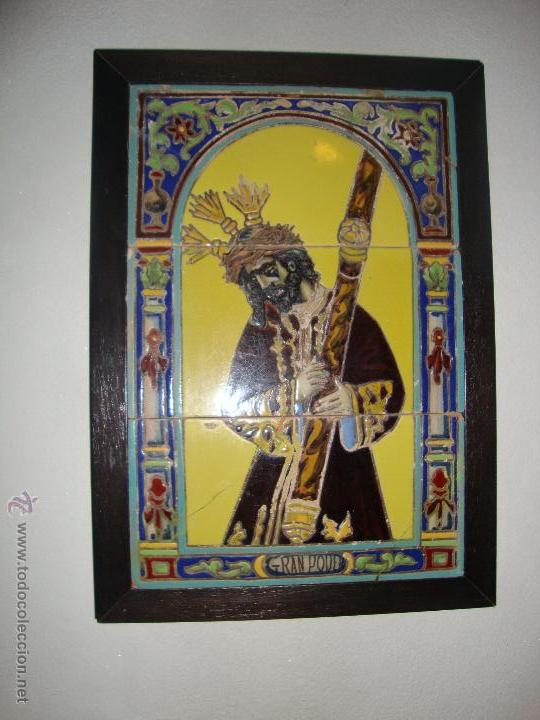 Antig&uuml;edades: Retablo ceramico azulejos (Gran Poder) - Foto 1